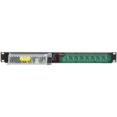 PATCH PANEL 8-PORTOWY Z ZASILACZEM ZR48-158/POE-8 48 V DC 3.3 A