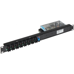 PATCH PANEL 8-PORTOWY Z ZASILACZEM ZR48-158/POE-8 48 V DC 3.3 A